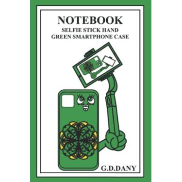 Imagem de NOTEBOOK SELFIE STICK HAND GREEN SMARTPHONE CASE