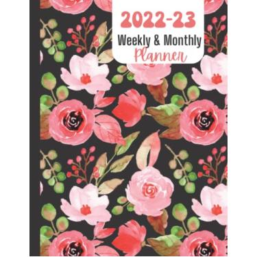 Imagem de 2022-2023 Weekly and Monthly Planner: Watercolor Flowers August 2022 to August 2023 Planner, Floral Calendar Planner with to-do Lists, 8.5" x 11" Perfect for Home or Office