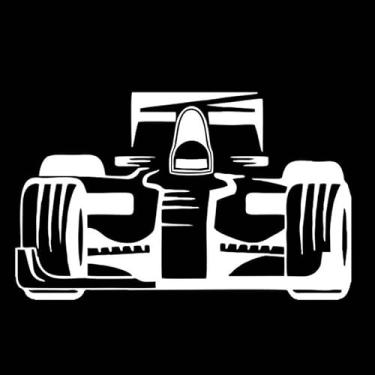 Imagem de Adesivo de carro F1 Senna parede vidro quarto sala (Branco)