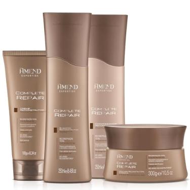 Imagem de Kit Amend Reconstrutor Capilar Shampoo + Condicionador + Máscara + Creme