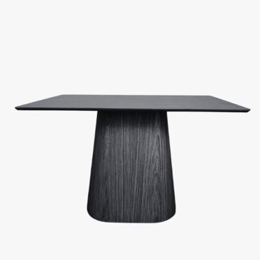 Imagem de Mesa De Jantar Cone Retangular 150x90 Cm Tampo ébano Base ébano Cor Preto