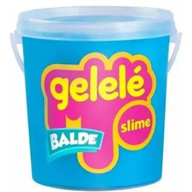 Imagem de Massinha Gelelé Slime Tradicional 457G Azul 3352 - Doce Brinquedo