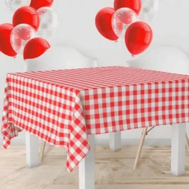 Imagem de Toalha De Mesa Festa Junina Xadrez Decoração Tnt 1,40x2,00m - PB Festa