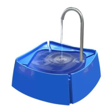 Imagem de Fonte De Água Bebedouro Para Gatos E Cães 1 Litro Bivolt Azul - MecPet