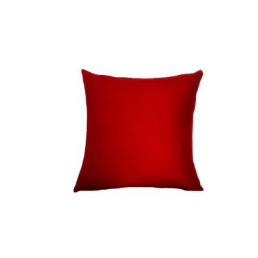 Imagem de Capas Almofadas Tecido Algodão 65x65 Cores Lisas  Nallu Decor, Vermelh