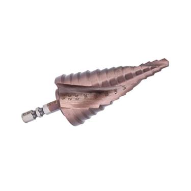 Imagem de Broca Escalonada de Aço de Alta Velocidade Com Revestimento de Cobalto, Ferramenta Multifuncional de Abertura de Furo de Haste Hexagonal de 3-12 Mm para Madeira, Metal e Plástico
