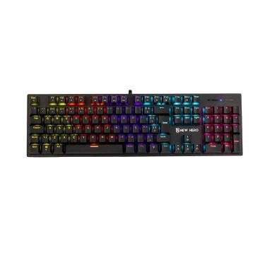 Imagem de Teclado Mecânico Gamer New Hero Prisma, Rainbow, Switch Blue, ABNT2, USB, Preto