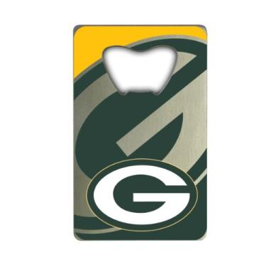 Imagem de Fanmats Abridor de garrafas NFL Green Bay Packers estilo cartão de crédito, 8,26 x 5,08 cm
