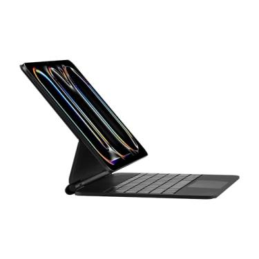 Imagem de QUARK Capa Magic Keyboard para iPad Pro de 13 polegadas (M4) 2024, iPad Pro 13 polegadas com trackpad multitoque, suporte magnético de fácil configuração, retroiluminado, preto