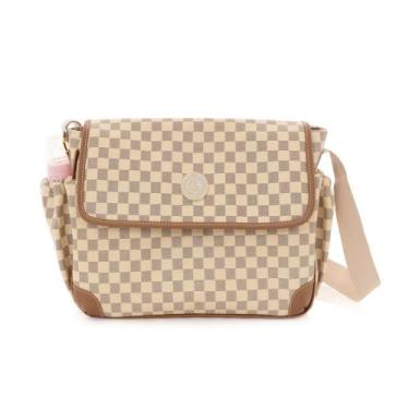Imagem de Bolsa Maternidade Lequiqui Harrods Lateral - Creme