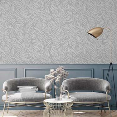 Imagem de Papel De Parede Lille Folhagem Prata 52509