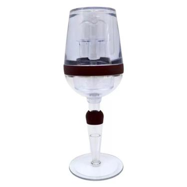 Imagem de Aerador De Vinho Taca Decanter Oxigenador Filtro Portatil Luxo Em Acrilico