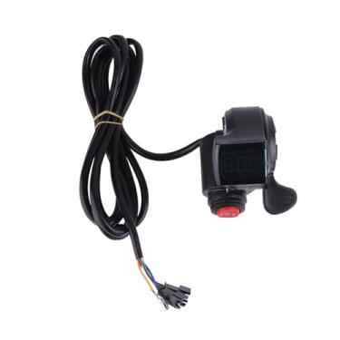 Imagem de Acelerador de Polegar Com Tela Lcd Digital de Tensão da Bateria, Interruptor de 3 Velocidades, Indicadores de Bateria do Acelerador de Polegar, Acelerador de Polegar