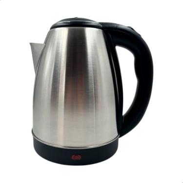 Imagem de Chaleira Elétrica Inox Portátil 1,8l Jarra Térmica Esquenta Chá Ferve Água Rápido 110v