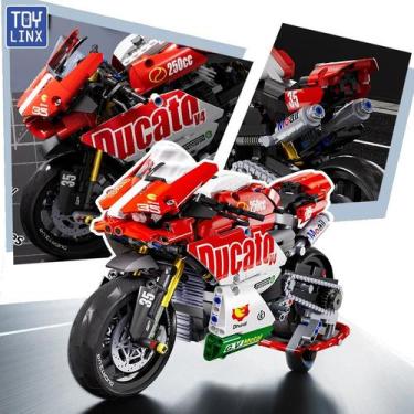 Imagem de Blocos de Montar Moto BMW de Corrida - Modelo de Velocidade, Brinquedo