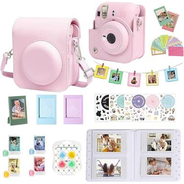 Imagem de WOGOZAN Kit de acessórios para câmera instantânea Fujifilm Instax Mini 12 + álbum para mini filme de 7,6 cm + filtros de cor + álbum de fotos e molduras + moldura para pendurar na parede + adesivo DIY