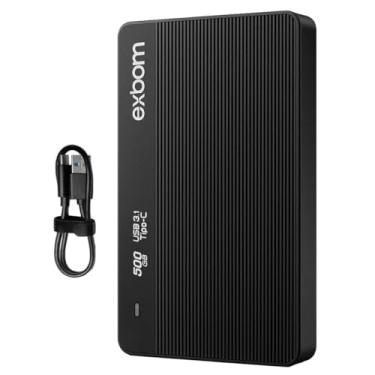 Imagem de HD Externo Slimvault 500GB USB 3.1 Disco Rígido Externo 500GB USB-C Transferência Rápida e Segura HD Portátil Compacto e Leve Plug and Play USB-C
