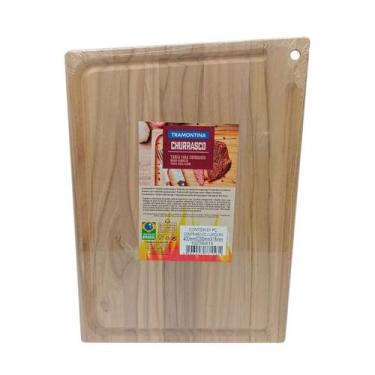 Imagem de Tabua churrasco retang. natural tramontina 40x28x18cm 102396