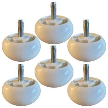 Imagem de Kit 6 Mini Pe Cama Box Baixo Castor Gazin Ortobom 3cm Mini - DHPLAST, 