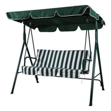 Imagem de Cadeira Balanco 3 Lugares Listrado 153X170Cm Suporta 220 Kg - Just Hom