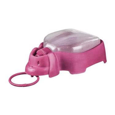 Imagem de Bebedouro Plástico Portátil Pet Rosa - Sanremo