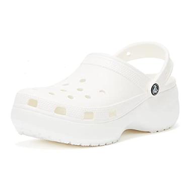 Imagem de Crocs Tamanco plataforma clássico feminino, Branco, 40