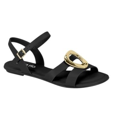 Imagem de Sandália Rasteira Detalhe Beira Rio (Preto, BR, Adulto, Numérico, 38)