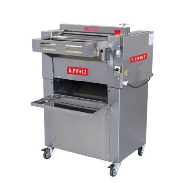 Imagem de Modeladora de pães gpaniz 50 cm em inox com pedestal mps500 127v
