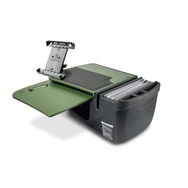 Imagem de AutoExec Mesa de carro AE-GMCD-TAB-AG GripMaster para sua estação de trabalho de veículo e escritório móvel, verde exército com suporte para tablet
