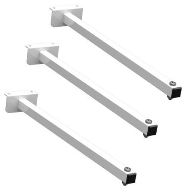 Imagem de 03 SUPORTES REFLETOR FACHADA BANNER BRAÇO 40 cm 03 Cj - MULTIFORMA, Br