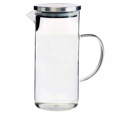 Imagem de Jarra Para Agua Ou Suco 1,3 Litros Em Vidro Com Tampa