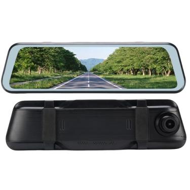 Imagem de Zopsc Came de Traço Espelhado de 9,66 Polegadas Com Lentes Duplas de 1080p, Câmera Dianteira e Traseira, Gravação de Loop, Detecção de Movimento, Monitor de Estacionamento para Todos