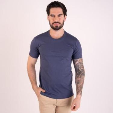 Imagem de Camiseta Acostamento Wolf Alto Relevo Azul Navy-Masculino