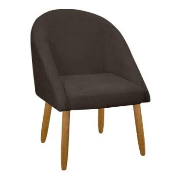 Imagem de Banqueta Poltrona Lua Bouclê Ideal Para Sala Penteadeira Ou Salão - SO