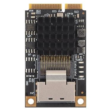 Imagem de Zhjvihx Placa de Expansão Mini Pcie, Função Mini Pcie para Sata 3.0 4 Placa Sata 3.0 para Controlador