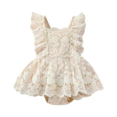 Imagem de Macacão Floral para Bebê Recém-Nascida - Lioraitiin - 0 a 24 Meses, 24
