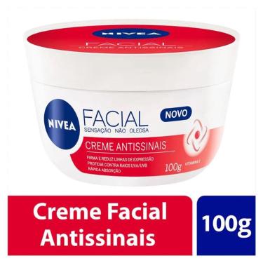 Imagem de Creme Hidratante Facial Nivea Antissinais 100 G  -  Antirrugas