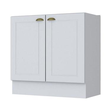 Imagem de Balcão 2 Portas 80cm Americana Branco - Móveis Henn