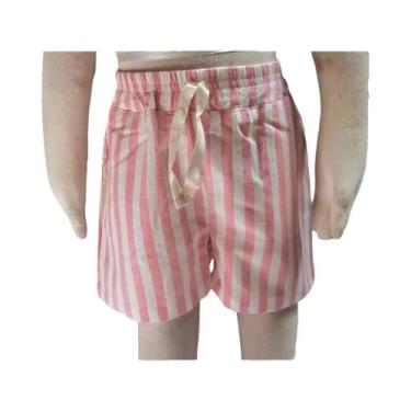 Imagem de Shorts de Linho e Algodão para Bebê (0-24 meses) - Listrado e Casual, 