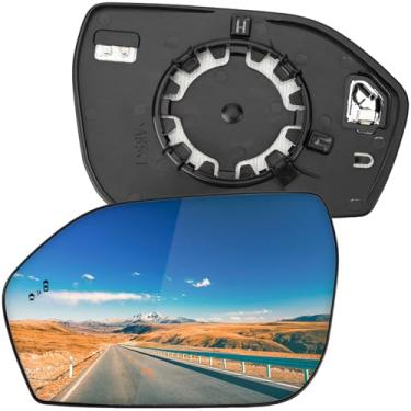 Imagem de LOIYLLEN Substituição do espelho lateral do motorista para Ford Explorer 2020 2021 2022 2023 2024 2025 - Vidro do espelho do lado esquerdo, vidro dos espelhos retrovisores com aquecimento elétrico e