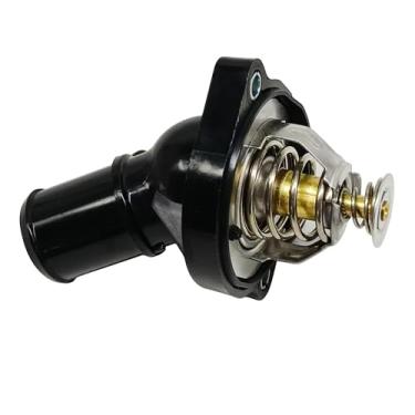 Imagem de DOUQANG Termostato de arrefecimento do motor e conjunto de carcaça serve para Ford Lincoln Mazda Mercury 2003-2022 carcaça do termostato para Escape, Focus, Fusion, Ranger, Mkz, 3, 5, 6, Tribute,