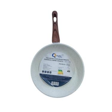 Imagem de Frigideira Com Revestimento Cerâmico - Bege - QUALITY HOUSE