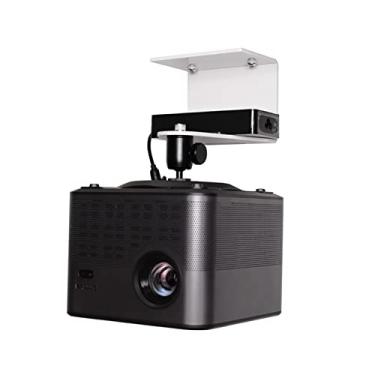 Imagem de Suporte de projetor, suporte de teto, projetor universal, suporte de liga de alumínio, suporte ajustável de 360° para projetor de casa e escritório (cor: PR12-branco)