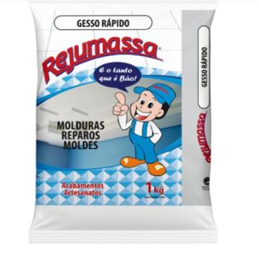 Imagem de Gesso rápido rejumassa 1 kg - branco