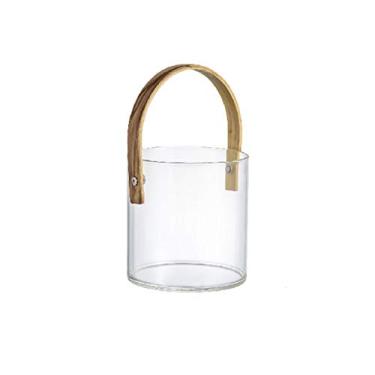 Imagem de FTOQWZXV Balde de gelo balde de gelo balde de armazenamento balde de gelo transparente balde de cerveja champanhe adequado para bar família, festas, bebidas, refrigerador/balde de cerveja (tamanho