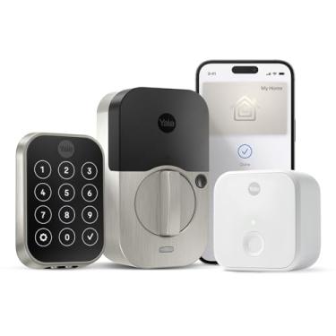 Imagem de Yale Fechadura Assure Lock 2 Plus com conexão Wi-Fi, níquel acetinado, para anfitriões de aluguel de férias, YRD450-N-CB1-619