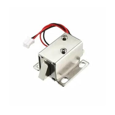 Imagem de 1 unidade DC 6V 1A 6 mm Conjunto de trava solenoide eletromagnética lingueta para trava de porta DWBPGVUN