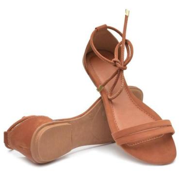 Imagem de Sandalia Rasteirinha Feminina Conforto - Cia Silva, Preto, 38