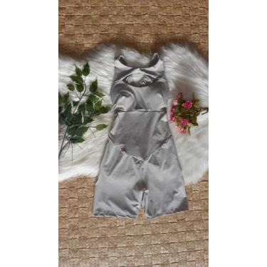 Imagem de Macacão curto poliamida raissa - Sukira Fitness, Cinza,  M