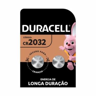 Imagem de Pilha bateria cr2032 duracell - kit com 2 unidades